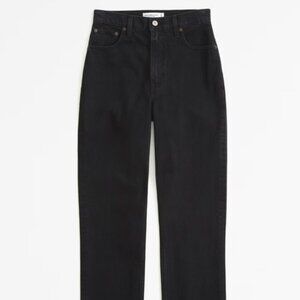 Ultra High Rise 90s Straight Jean Abercrombie in Black